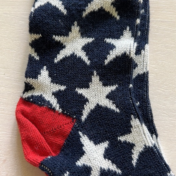 2-pair Maggie’s Organics Stars & Stripes Organic Cotton Trouser Socks New - Picture 2 of 8